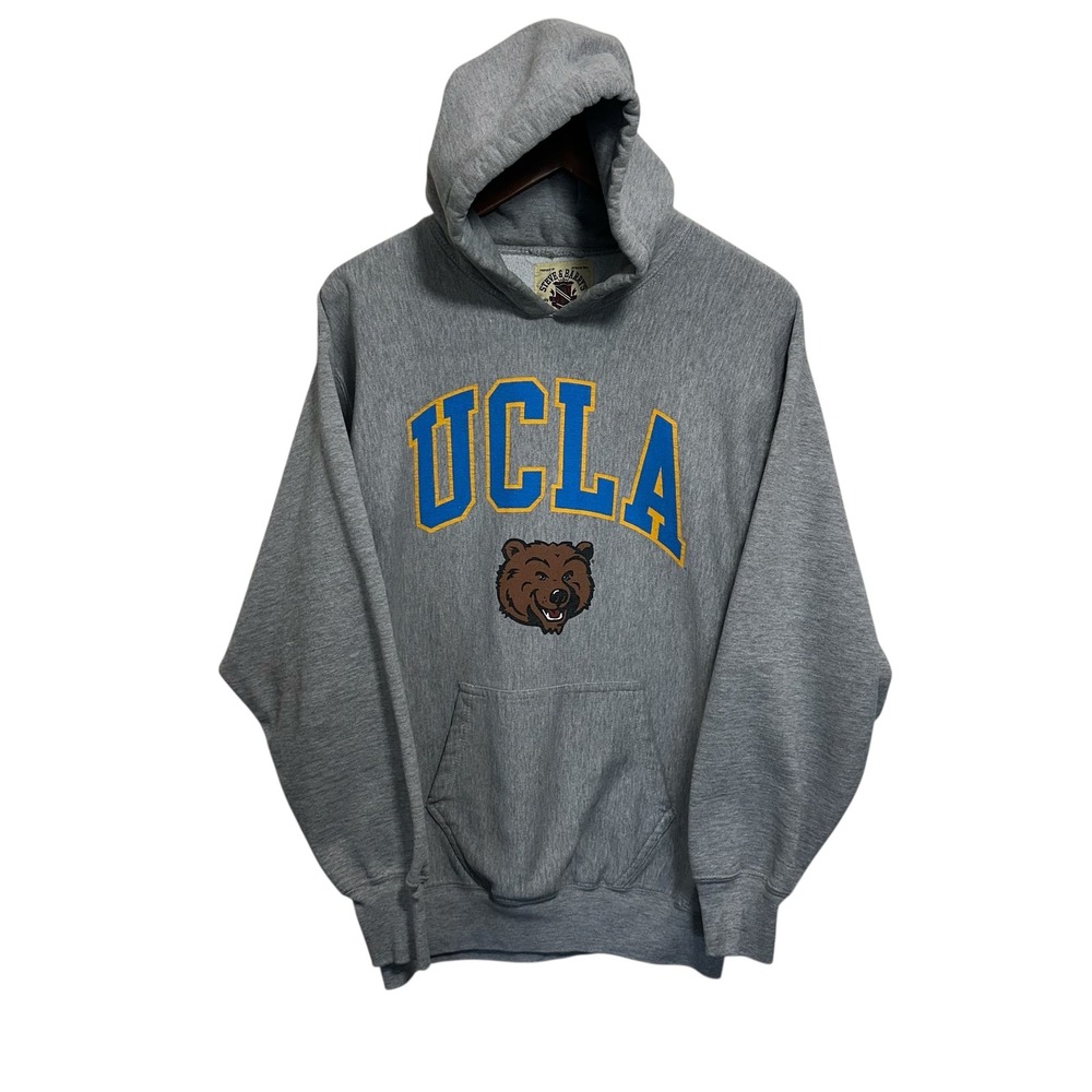 Steve & Barrys UCLA Bruins Grey Hoodie Sweatshirt Mens Medium‎ Collegiate